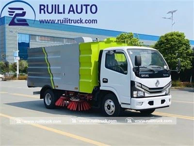 Road Sweeper Truck Of 2 Cbm Tank Volume